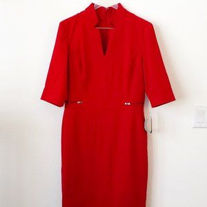 Tahari Arthur S Levine Red Dress, NWT